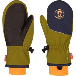 Trollkids Детски ръкавици Trollkids Kid's Trolltunga Mitten Gloves - Spruce Green / Navy / Vivid Orange - размер 4 (202-4235-1013)