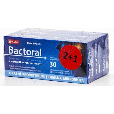 Favea Bactoral+vitamín D 30 tabliet 2+1