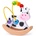 Bigjigs Toys Bigjig - Люлееща се кравичка с мъниста (BB072)