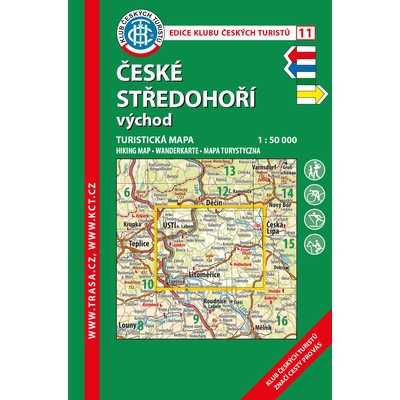 KČT 11 České středohoří východ 1:50 000