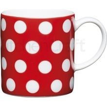 Kitchen Craft šálek na espresso Porcelain Red Polka Dot 80 ml