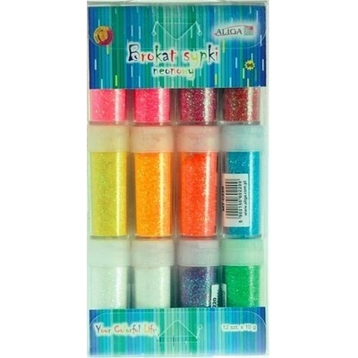 ALIGA brokát MT-0220 neon 12bx10g