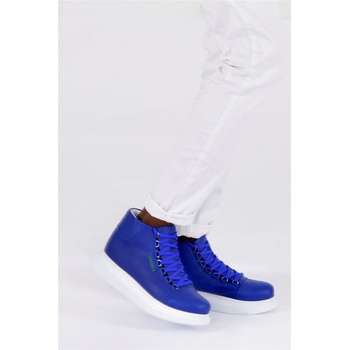 Chekich Унисекс боти с връзки ch258 cbt - Яркосини #367334 (367334_Синьо)