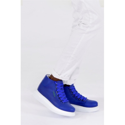 Chekich Унисекс боти с връзки ch258 cbt - Яркосини #367334 (367334_Синьо)