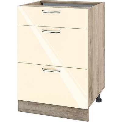 ИРИМ Долен кухненски шкаф Сити АРФ-Бежово гланц-05-57 60 см