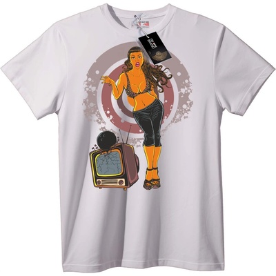 NOONEBRAND Тениска Ретро ТВ Queen - 2XL, Black