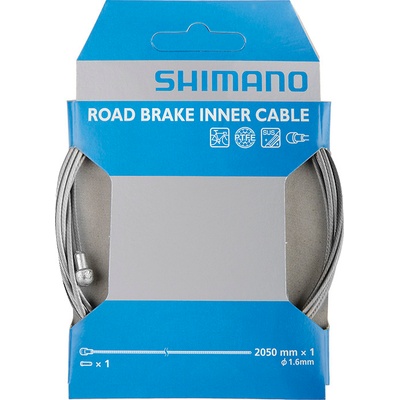 Shimano brzdové lanko s povlakom SIL-TEC 1,6x2050 mm nerez oceľ + koncovky