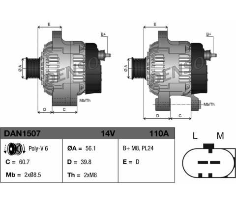 Generátor DENSO DAN1507