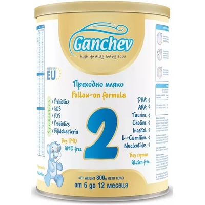 Ganchev Адаптирано мляко Ganchev - Синбиотик 2, 800 g (818)