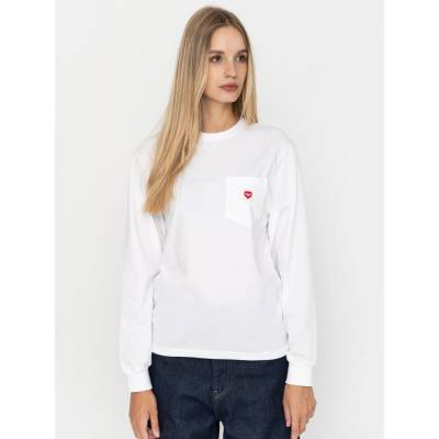Carhartt WIP Pocket Small Heart white/red
