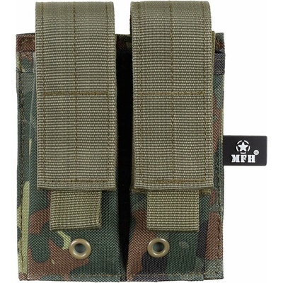 MFH Molle dvojitá na pištoľ. zásob. flecktarn