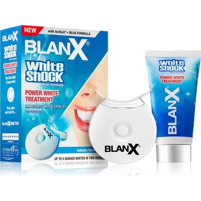BlanX White Shock stomatologický bělicí gel 50 ml + LED světlo pro bělení zubů