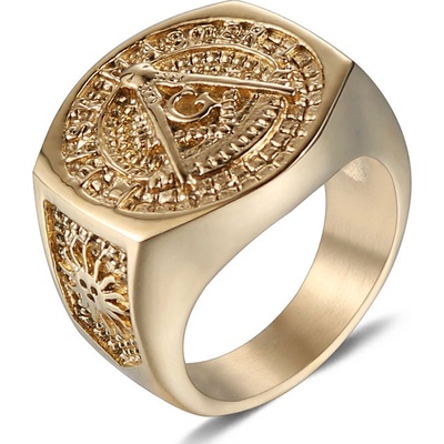 Steel Edge Pečetní prsten z chirurgické oceli WJHZ63