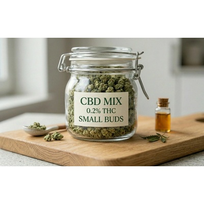 Weedshop CBD konopí MIX drobných CBD květů 0,2 % THC 5 g – Zboží Dáma
