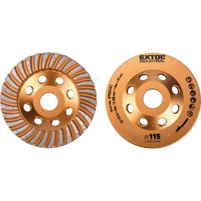 Kotouč diamantový brusný lamelový, ⌀115x22,2mm EXTOL INDUSTRIAL
