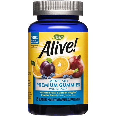 Nature's Way Алайв Premium Мултивитамини за Мъже 50+, 75 желирани таблетки | Nature’s Way (15898)