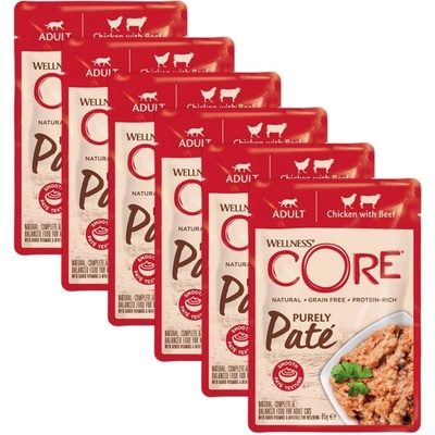 Wellness Core Purely Paté beef & chicken 6 x 85 г