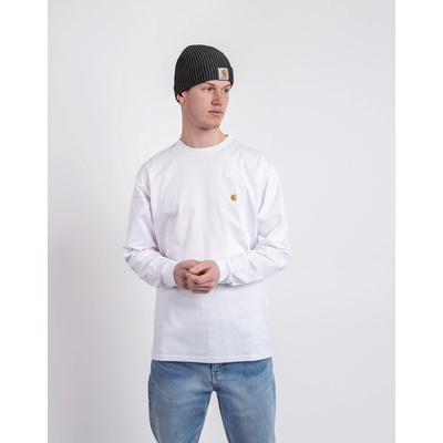 Carhartt WIP L/S Chase T-Shirt white gold
