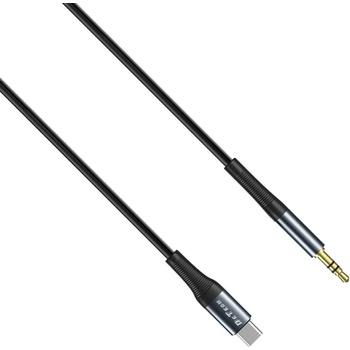 Image 1 of DeTech Аудио кабел DeTech DE-42CA, 3.5mm към Type-C, 1.0м, Черен - 40258
