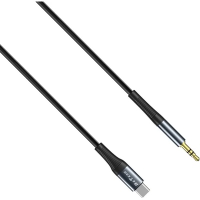 DeTech Аудио кабел DeTech DE-42CA, 3.5mm към Type-C, 1.0м, Черен - 40258