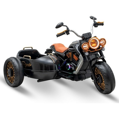 Baby Mix Dětská elektrická motorka SideCar černá