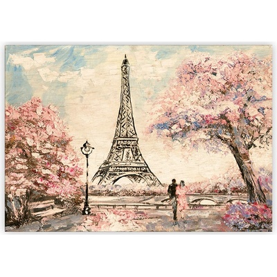 Obraz dřevěný: Eiffel Tower, 485 x 340