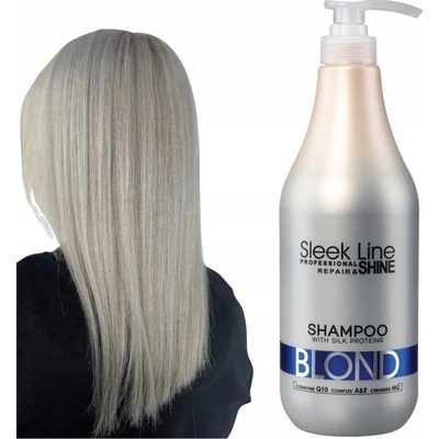 Stapiz Sleek Line Blond Šampon pro blond vlasy poskytující platinový odstín 1000 ml