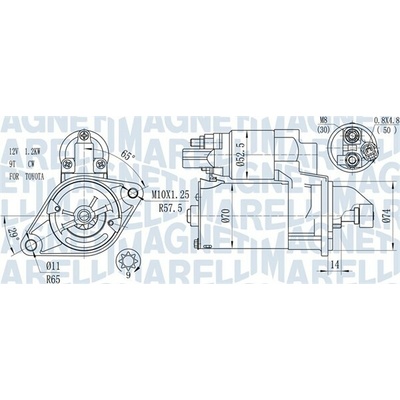 Startér MAGNETI MARELLI 063721450010