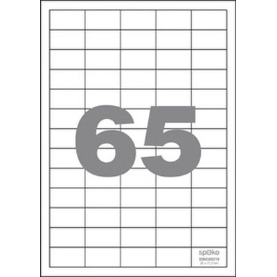 Spoko Print etikety A4 - 38 x 21,2 mm - 100 ks