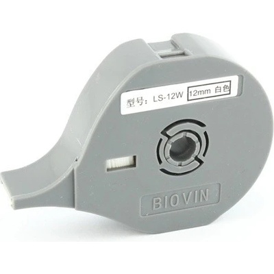 Štítková páska LS-12W biela, 12 mm x 8 m