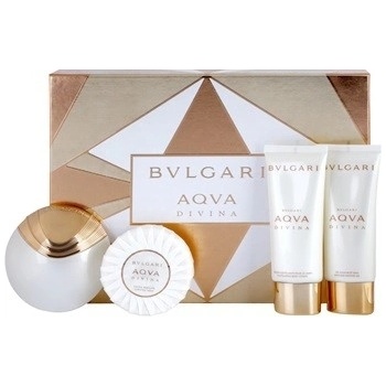 Bvlgari Aqva Divina EDT 65 ml + 100 ml tělové mléko + 100 ml sprchový gel + 150 g mýdlo dárková sada