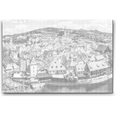 Painting Queens Painting Queens Výhled na město Český Krumlov 40 x 60 cm s rámem