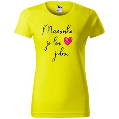 Vtipné tričko maminka 1 srdiečko