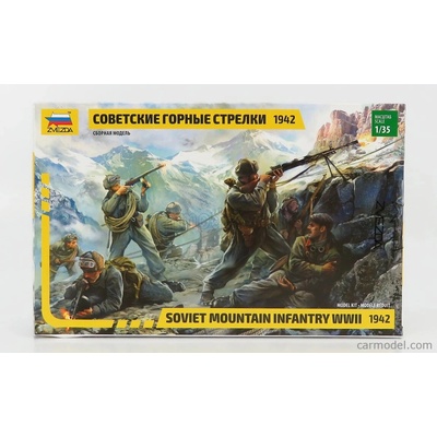Zvezda Figúrky Soldati Vojaci Mountain Military 1942 / 1:35