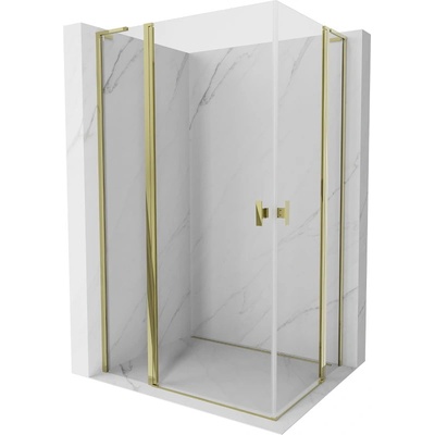 Mexen Mist L Duo шарнирна душ кабина 105 x 95 см, прозрачна, златистa - 8A4L-105-095-50-00 (8A4L-105-095-50-00)