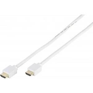 Vivanco Кабел Vivanco - 47164, HDMI/HDMI с Ethernet, 1m, бял (47164)