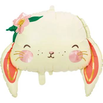 PartyDeco Балон от фолио - зайче 65 х 55 см