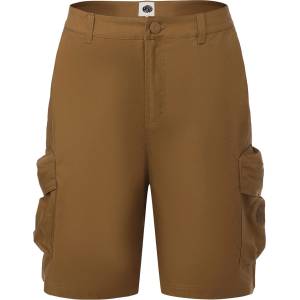 Pretty Green Мъжки къси панталони Pretty Green Cargo Shorts Mens - Brown