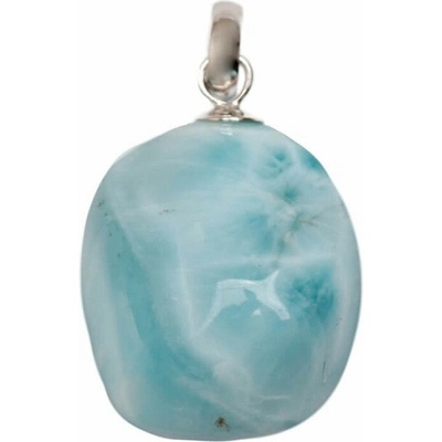 Nefertitis Larimar přívěsek tamblovaný AA kvalita stříbro č. 7 NF63956