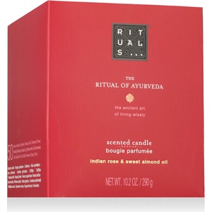 RITUALS The Ritual of Ayurveda Scented Candle Indian Rose & Sweet Almond Oil 290 g опция Нова опаковка