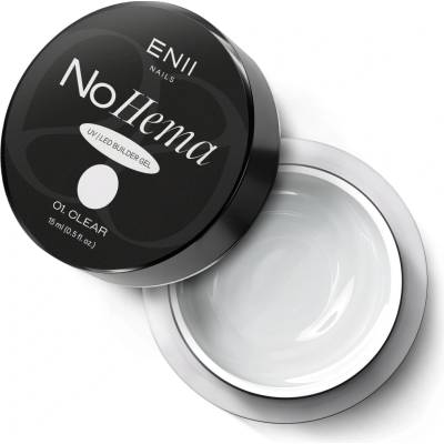 Enii Nails stavební Uv Led gel No Hema clear 01 15 ml