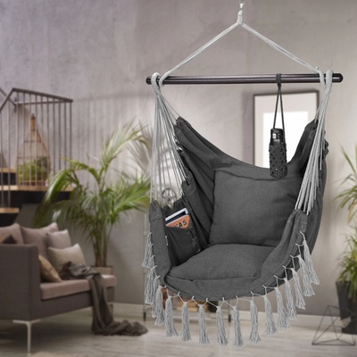 Detex 109252 závěsné křeslo antracit 170x100x150cm