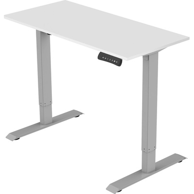 Delso Výškovo nastaviteľný stôl ADJUSTER PRO 70 x 120 cm biela / sivá