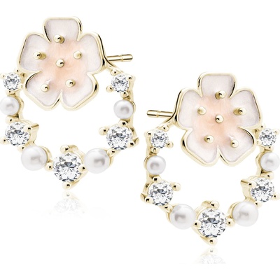 Olivie strieborné náušnice 9421