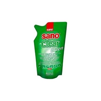 Sano препарат за прозорци резерва 750мл в плик зелен (7290102990573)