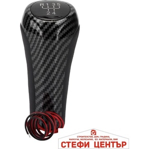 Paolo Топка за скоростен лост pa756 - 5 Скорости - Светеща - Карбон (5854) - steficenter