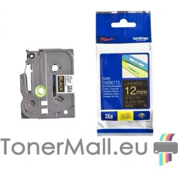 Image 1 of Brother Tape Gold on Black Brother TZ-334