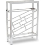 Premier Housewares Метална стойка за вино в лъскаво сребро за 12 бутилки Barolo - Premier Housewares (5528205)