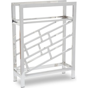 Premier Housewares Метална стойка за вино в лъскаво сребро за 12 бутилки Barolo - Premier Housewares (5528205)