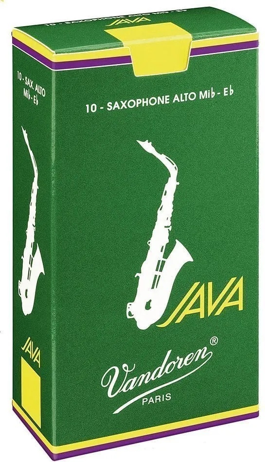 Vandoren Java Green Alto 2.0 Тръстикова пластинка за алт саксофон (SR262-10KS)